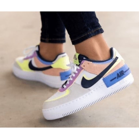 NIKE WMNS AF1 SHADOW ‘CRIMSON TINT VOLT - Picture 1 of 12